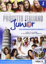 Підручник і зошит Progetto Italiano Junior 1 Libro di classe + Quaderno degli esercizi + DVD Video