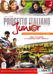 Підручник і зошит Progetto Italiano Junior 2 Libro di classe + Quaderno degli esercizi + DVD Video