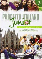 Підручник і зошит Progetto Italiano Junior 3 Libro di classe + Quaderno degli esercizi + DVD Video
