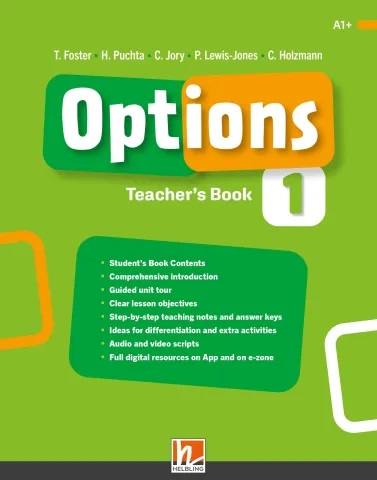  Книга вчителя Options 1 Teacher's Book with e-zone  Середня і старша школа  HELBLING English