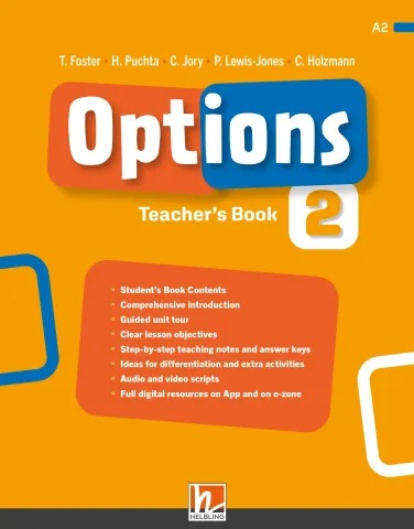  Книга вчителя Options 2 Teacher's Book with e-zone  Середня і старша школа  HELBLING English